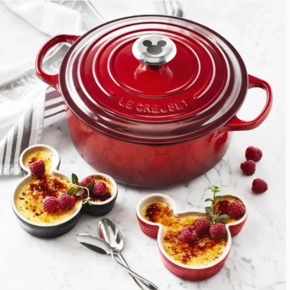 Williams Sonoma Le Creuset Disney Mickey Mouse Stoneware Ramekins